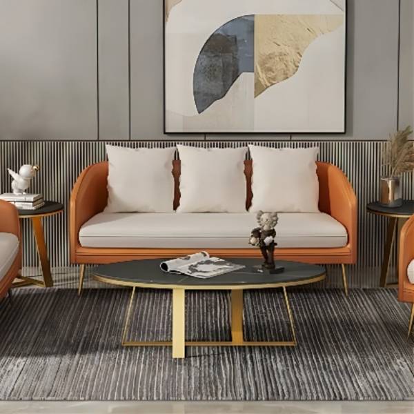 Faux Leather 27.56" W Tight Back Sofa for Living Room, Apartment Clearhalo 'furn' 'furn_sofas' 'Furniture' 'Living Room Furniture' 'Sofa' 'sofas' 5911712