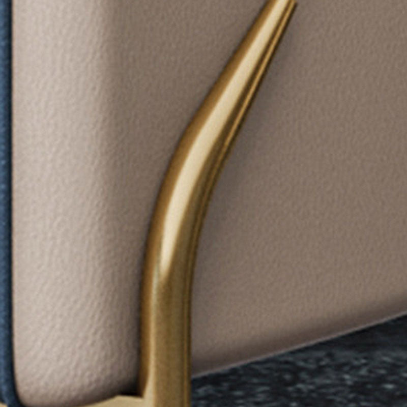 MODERNE 22,83 "Large canapé en cuir en cuir en cuir en pente pour le salon