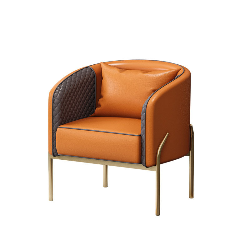 MODERNE 22,83 "Large canapé en cuir en cuir en cuir en pente pour le salon