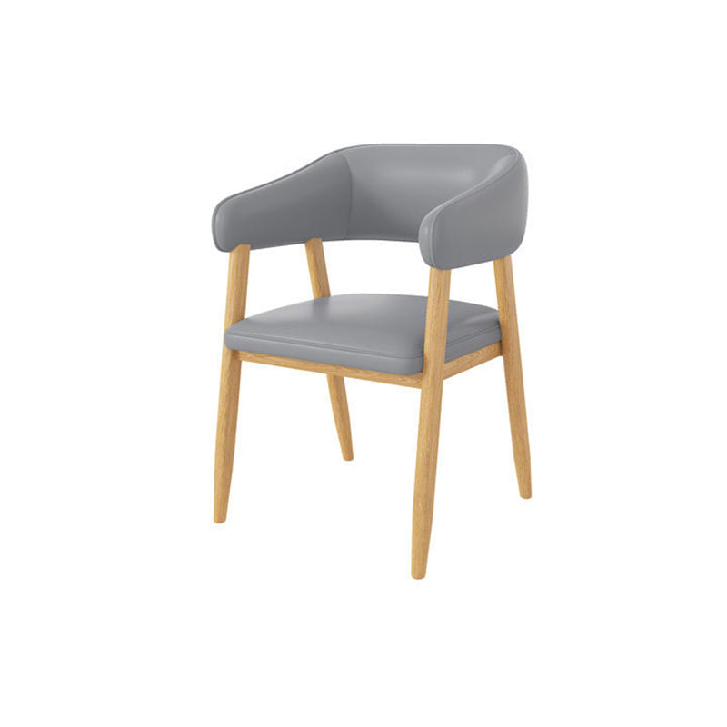 Canapé en cuir véritable canapé contemporain avec des pieds en bois massif