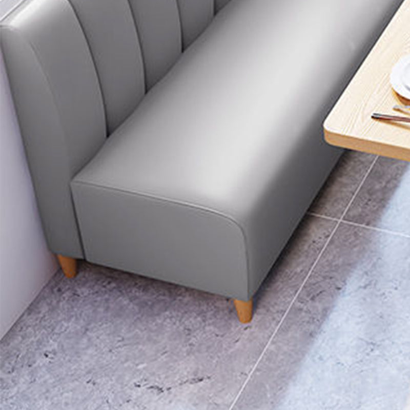 Canapé en cuir véritable canapé contemporain avec des pieds en bois massif