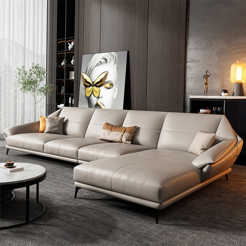 Glamofa -Chaise Stationäre echte Lederausgeflügelte Armkissen Sitzgelegenheiten