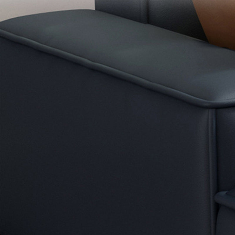 Zeitgenössische stationäre Kunstleder Wohnzimmer eingebrauchtes Armsofa -Chaise