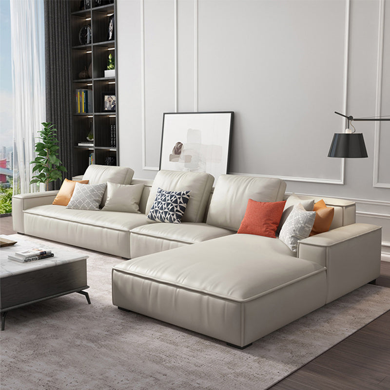 Zeitgenössische stationäre Kunstleder Wohnzimmer eingebrauchtes Armsofa -Chaise