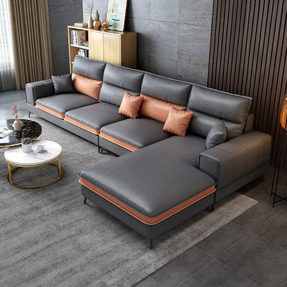 Soggiorno in fico contemporaneo di divano del braccio ad incasso