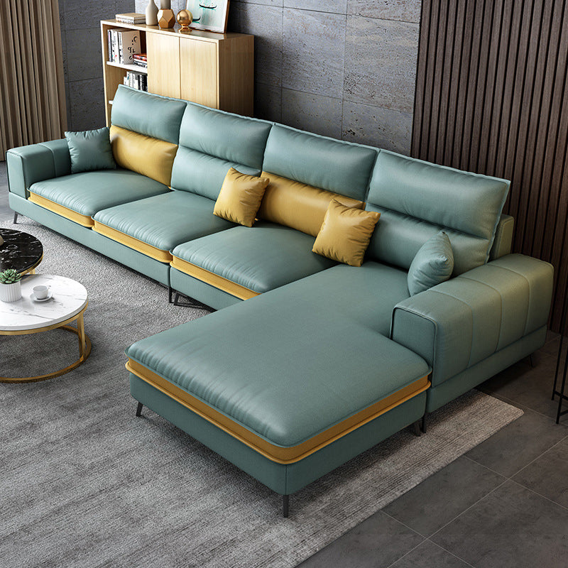 Soggiorno in fico contemporaneo di divano del braccio ad incasso