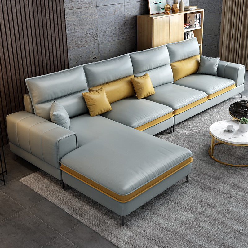 Soggiorno in fico contemporaneo di divano del braccio ad incasso