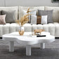 Table basse scandinave de forme libre avec 3 pieds en bois de pin