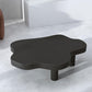 Table basse scandinave de forme libre avec 3 pieds en bois de pin