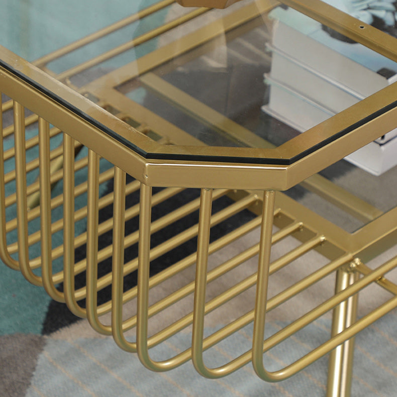 Tavolino moderno in telaio rettangolare in vetro tavolo da cocktail per casa