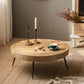 Mesa de centro de madera envejecida de madera clara del país francés para la sala de estar
