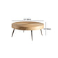 Mesa de centro de madera envejecida de madera clara del país francés para la sala de estar