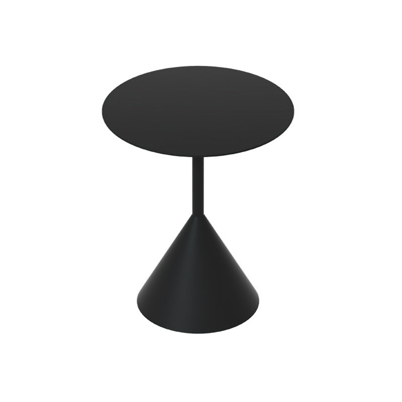 Iron 2 Piece Bunching Tables with Round Top and Pedestal Base 19"L x 19"W x 22"H Black Clearhalo 'Coffee & Accent Tables' 'Coffee Tables' 'coffee_tables' 'furn' 'furn_coffee_tables' 'Furniture' 'Living Room Furniture' 5912102