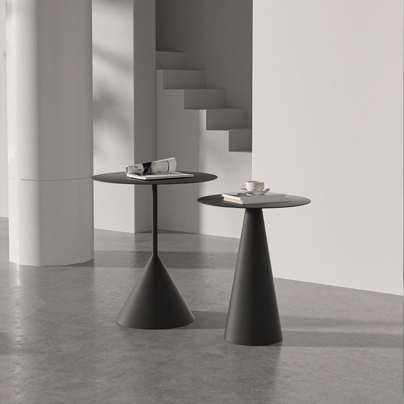 Iron 2 Piece Bunching Tables with Round Top and Pedestal Base Clearhalo 'Coffee & Accent Tables' 'Coffee Tables' 'coffee_tables' 'furn' 'furn_coffee_tables' 'Furniture' 'Living Room Furniture' 5912106