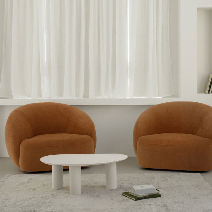 Scandinavian 3 Legs Coffee Table Free form Wooden Coffee Cocktail Table for Living Room Clearhalo 'Coffee & Accent Tables' 'Coffee Tables' 'coffee_tables' 'furn' 'furn_coffee_tables' 'Furniture' 'Living Room Furniture' 5912150