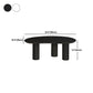 Scandinavian 3 Legs Coffee Table Free form Wooden Coffee Cocktail Table for Living Room Clearhalo 'Coffee & Accent Tables' 'Coffee Tables' 'coffee_tables' 'furn' 'furn_coffee_tables' 'Furniture' 'Living Room Furniture' 5912157