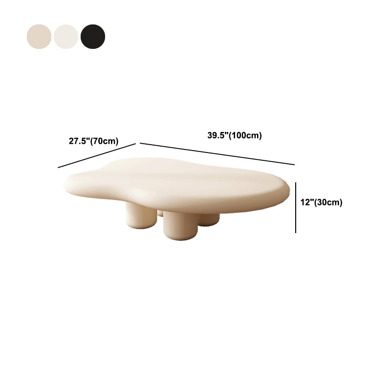 Scandinavian Wooden Coffee Table Free Form 3 Legs Cocktail Table for Home Clearhalo 'Coffee & Accent Tables' 'Coffee Tables' 'coffee_tables' 'furn' 'furn_coffee_tables' 'Furniture' 'Living Room Furniture' 5912284