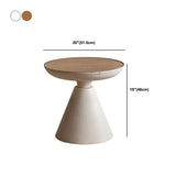 Tavolo da parte superiore rotondo in legno 18,9 "Fine piedistallo alto