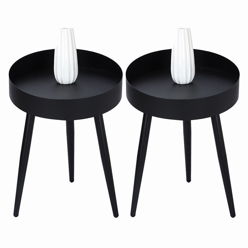 Mid-century Style Side End Table 3 Legs Round Sofa Side Accent Table 15.7"L x 15.7"W x 25.2"H 2 Clearhalo 'Coffee & Accent Tables' 'End & Side Tables' 'end_side_tables' 'furn' 'furn_end_side_tables' 'Furniture' 'Living Room Furniture' 5912506