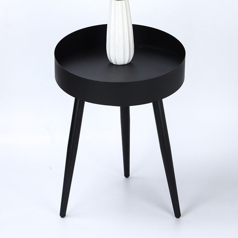 Mid-century Style Side End Table 3 Legs Round Sofa Side Accent Table 15.7"L x 15.7"W x 25.2"H 1 Clearhalo 'Coffee & Accent Tables' 'End & Side Tables' 'end_side_tables' 'furn' 'furn_end_side_tables' 'Furniture' 'Living Room Furniture' 5912509