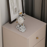 Modern Rectangle Side Cabinet Wood Knobs Storage Cabinet with Drawer