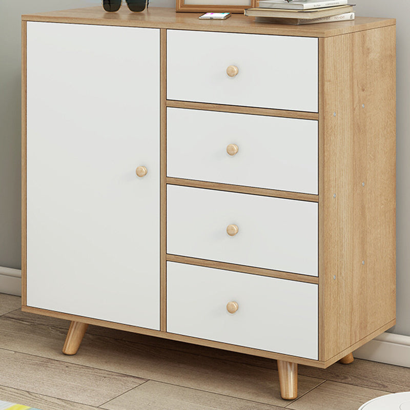 Armoire latérale moderne rectangle armoire de rangement en bois avec tiroir