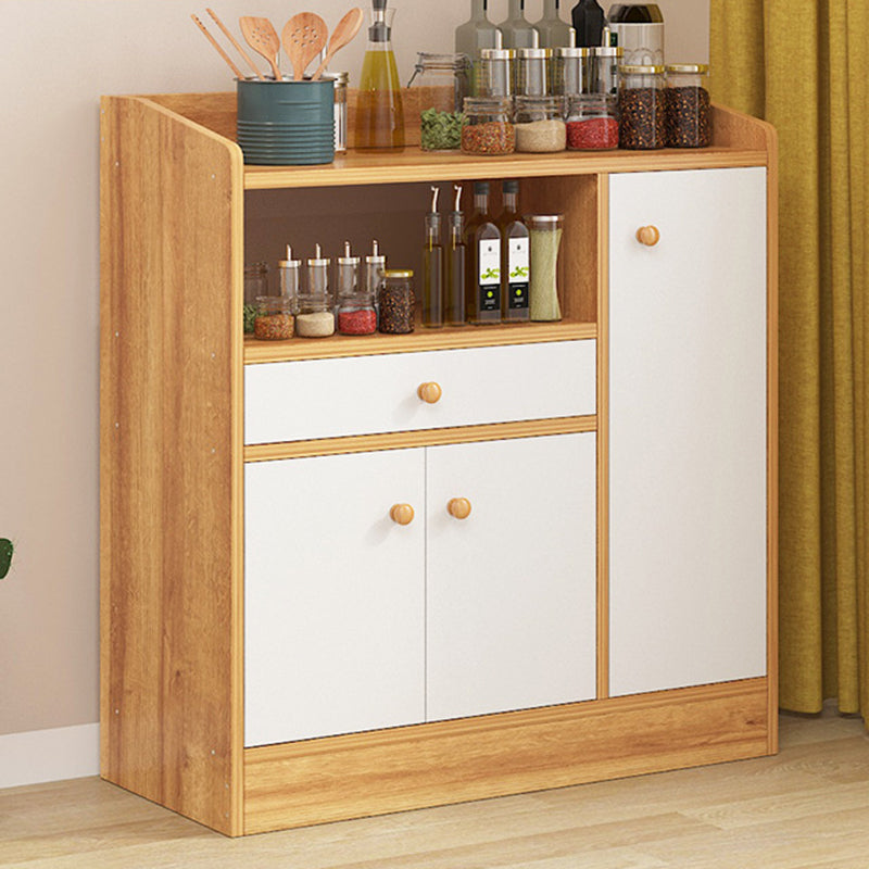 Armoire latérale moderne rectangle armoire de rangement en bois avec tiroir