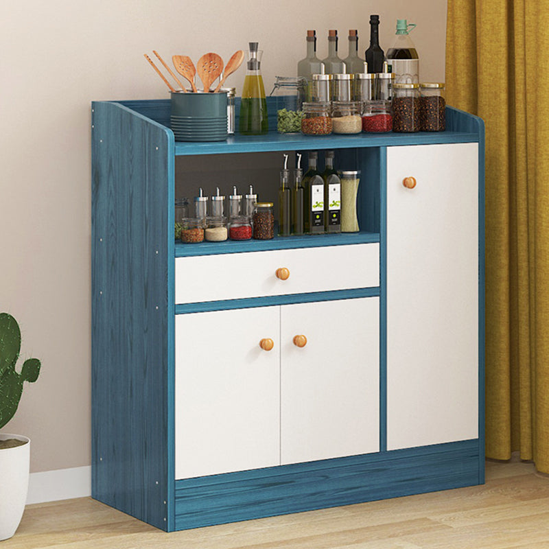 Armoire latérale moderne rectangle armoire de rangement en bois avec tiroir