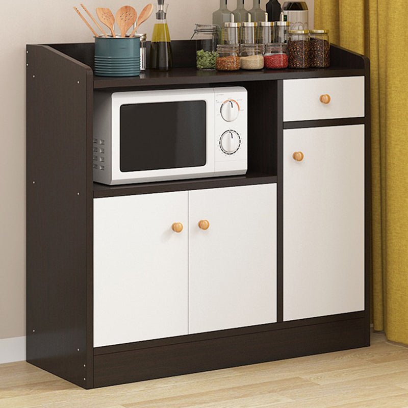 Armoire latérale moderne rectangle armoire de rangement en bois avec tiroir