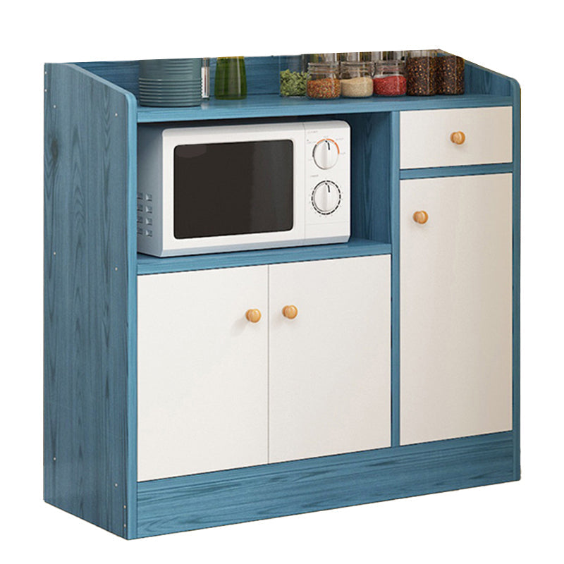 Armoire latérale moderne rectangle armoire de rangement en bois avec tiroir