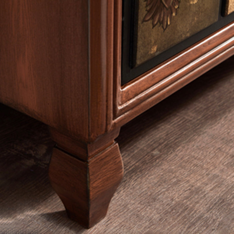 Mid-Century Modern Rectangle Side Cabinet Wood Storage Cabinet Clearhalo 'Cabinets & Chests' 'cabinets_chests' 'furn' 'furn_cabinets_chests' 'Furniture' 'Living Room Furniture' 5912650