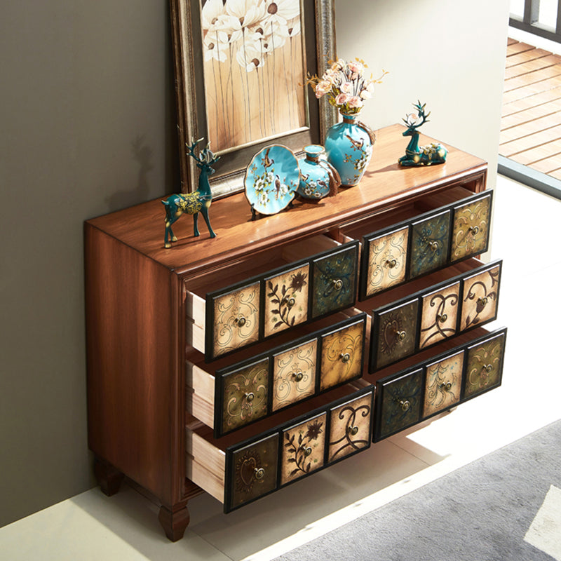 Mid-Century Modern Rectangle Side Cabinet Wood Storage Cabinet Clearhalo 'Cabinets & Chests' 'cabinets_chests' 'furn' 'furn_cabinets_chests' 'Furniture' 'Living Room Furniture' 5912653