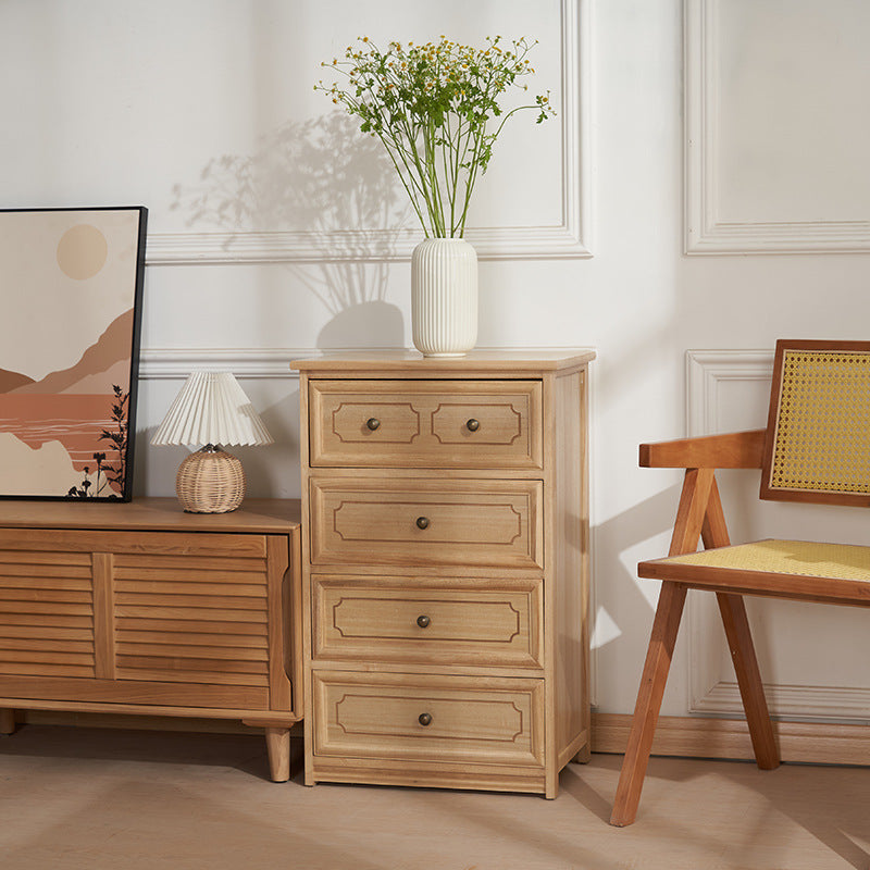 Rectangle Wood Side Cabinet Knobs Storage Cabinet with Drawer Clearhalo 'Cabinets & Chests' 'cabinets_chests' 'furn' 'furn_cabinets_chests' 'Furniture' 'Living Room Furniture' 5912664