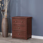 Rectangle Wood Side Cabinet Knobs Storage Cabinet with Drawer 20"L x 13"W x 24"H Red Brown Clearhalo 'Cabinets & Chests' 'cabinets_chests' 'furn' 'furn_cabinets_chests' 'Furniture' 'Living Room Furniture' 5912665