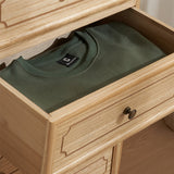 Rectangle Wood Side Cabinet Knobs Storage Cabinet with Drawer Clearhalo 'Cabinets & Chests' 'cabinets_chests' 'furn' 'furn_cabinets_chests' 'Furniture' 'Living Room Furniture' 5912675