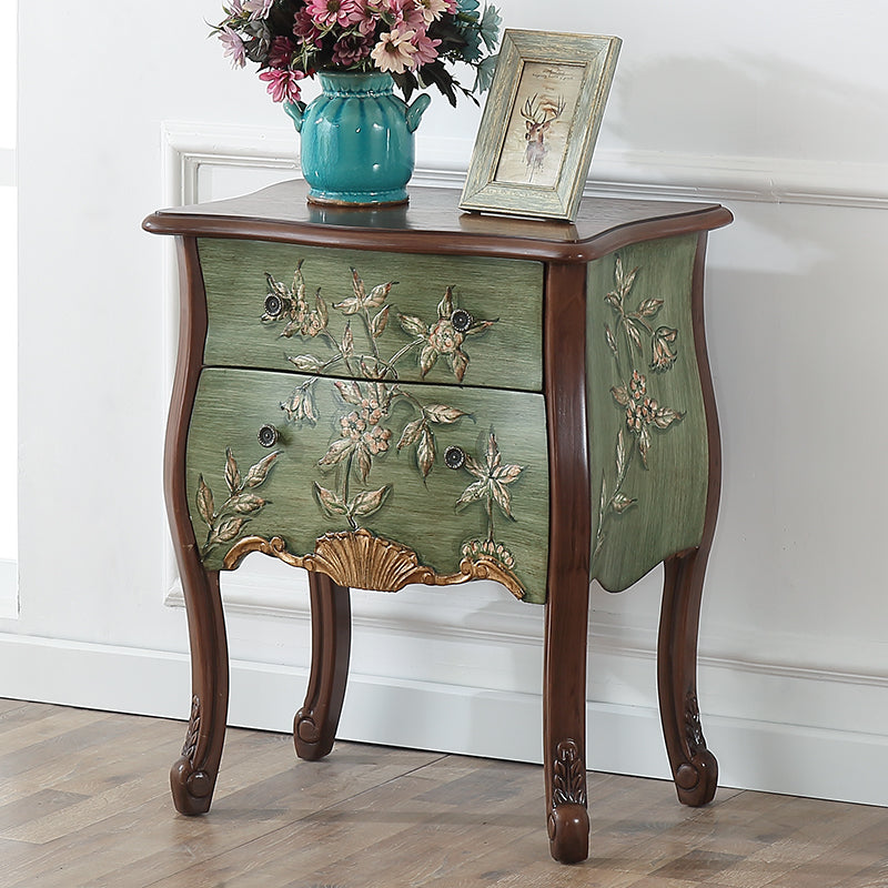 Mobile moderno della metà del secolo Tretwork laterale dipinto a mano