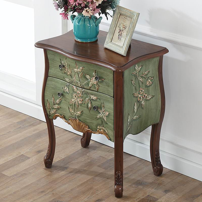 Mobile moderno della metà del secolo Tretwork laterale dipinto a mano