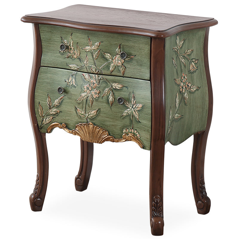 Mobile moderno della metà del secolo Tretwork laterale dipinto a mano