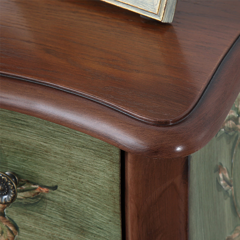 Mobile moderno della metà del secolo Tretwork laterale dipinto a mano