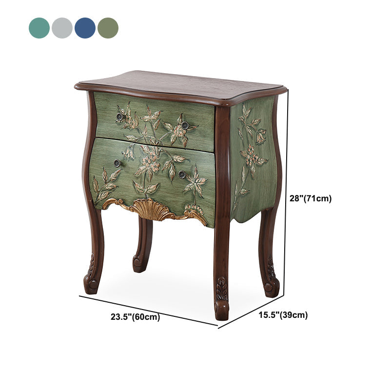 Mobile moderno della metà del secolo Tretwork laterale dipinto a mano