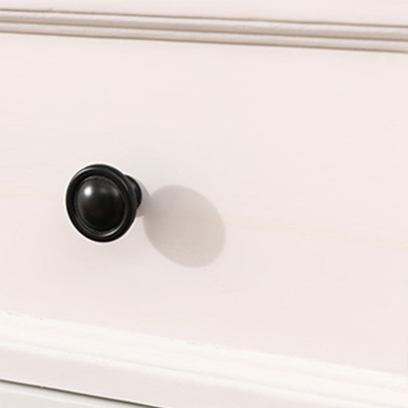 Witte moderne zijkast rechthoek houten knoppen kast met lade