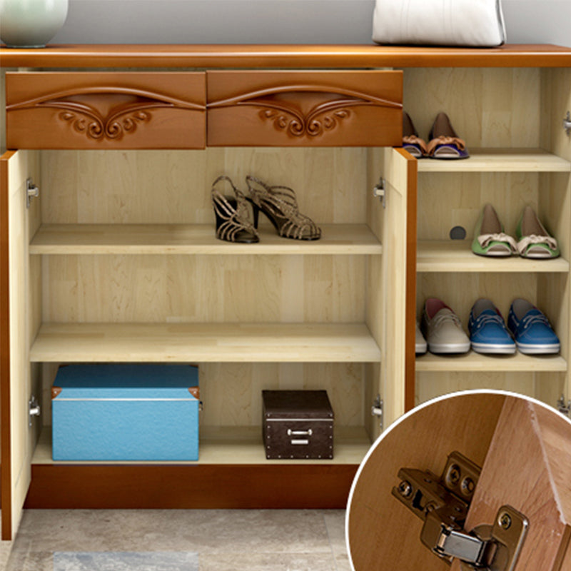 Gabinete rectángulo de gabinete de acento de madera moderno con cajón