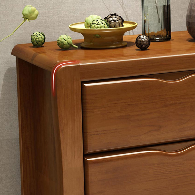 Moderne houten kastgroeven rechthoekige zijkast met lade