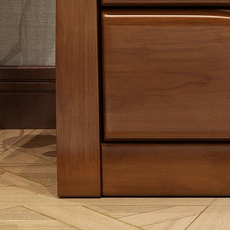 Moderne houten kastgroeven rechthoekige zijkast met lade