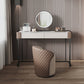 2-Drawer Vanity Makeup Table Stool Set Stone Top Dressing Table Clearhalo 'Bedroom Furniture' 'furn' 'furn_makeup_vanities' 'Furniture' 'Makeup Vanities' 'makeup_vanities' 5912777