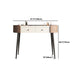 2 Drawers Makeup Table Desk Stone Top Vanity Table in Orange