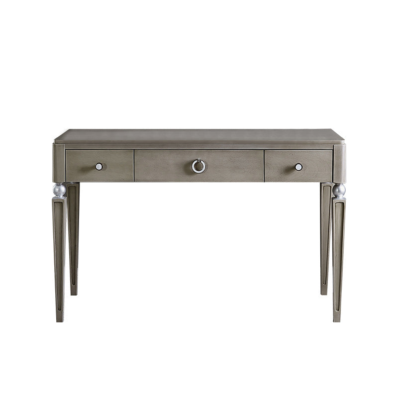 Traditional Mirrored Vanity Set Light Brown Solid Wood Dresser Makeup Vanity Clearhalo 'Bedroom Furniture' 'furn' 'furn_makeup_vanities' 'Furniture' 'Makeup Vanities' 'makeup_vanities' 5912838