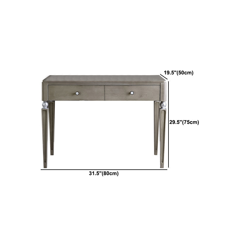 Traditional Mirrored Vanity Set Light Brown Solid Wood Dresser Clearhalo 'Bedroom Furniture' 'furn' 'furn_makeup_vanities' 'Furniture' 'Makeup Vanities' 'makeup_vanities' 5912843