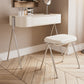 Contemporary Wood Vanity Set with Stool 1 Drawer Dressing Table