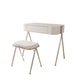 Contemporary Wood Vanity Set with Stool 1 Drawer Dressing Table